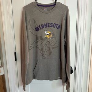 Majestic Minnesota Vikings Gray Sweatshirt